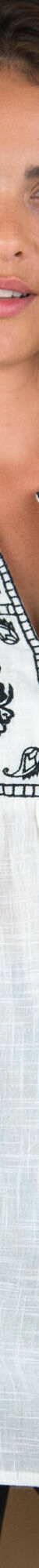 Tunique brodée manches 7/8 (écru / noir) Tunique brodée manches 7/8 (écru / noir)